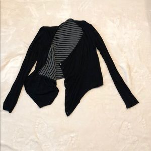 Reversible slouch cardigan